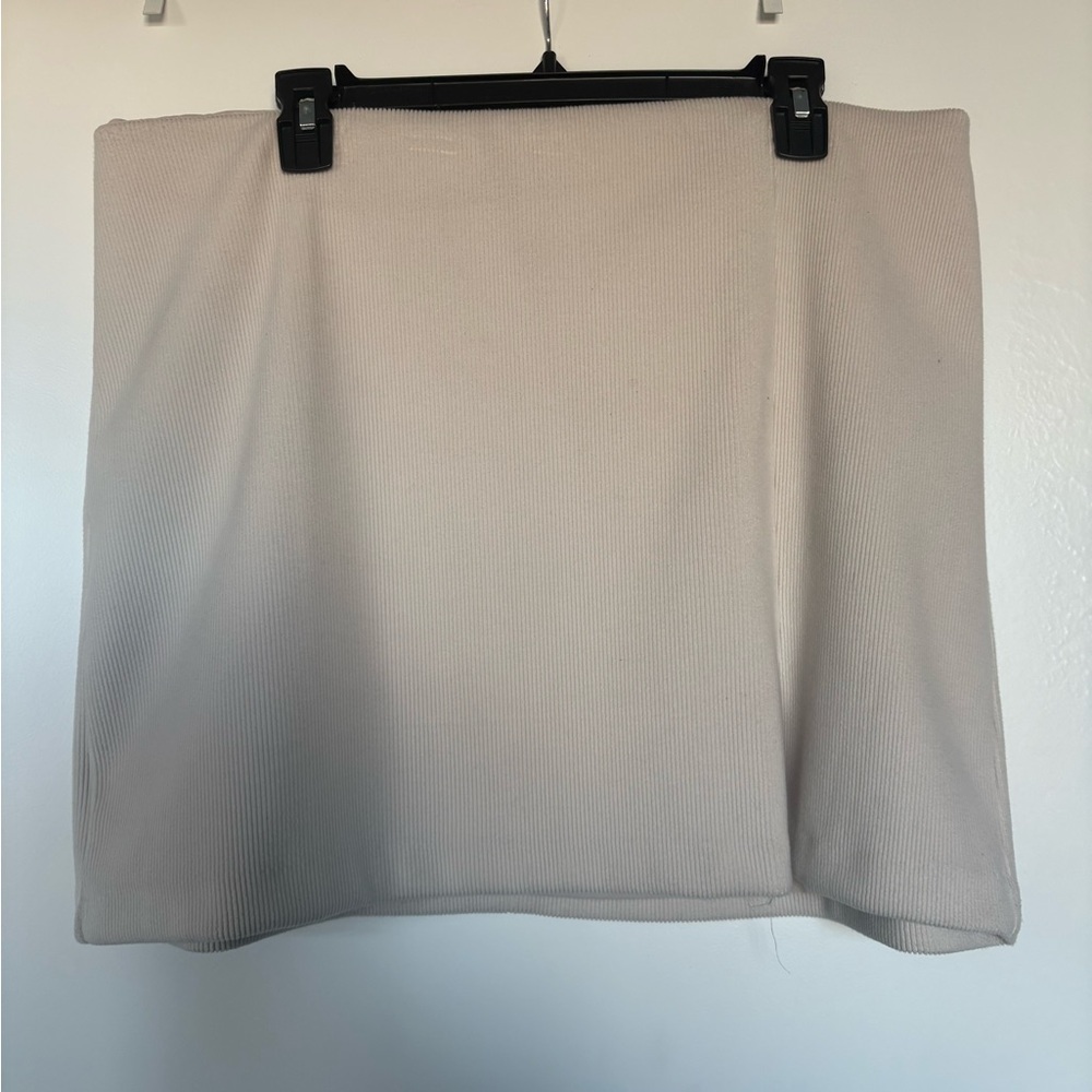 House of Harlow 1960 Cream Corduroy Mini Skirt